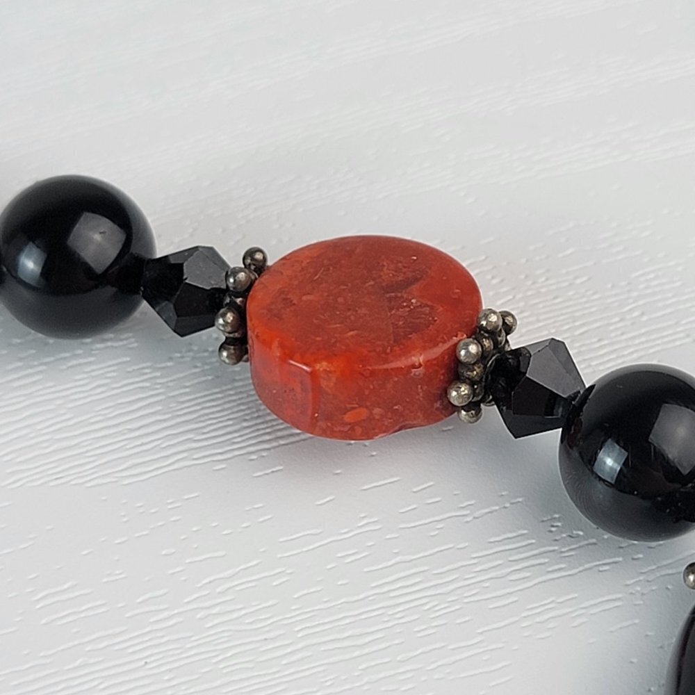 Multicolor Chunky Gemstone Statement Necklace 18 … - image 8